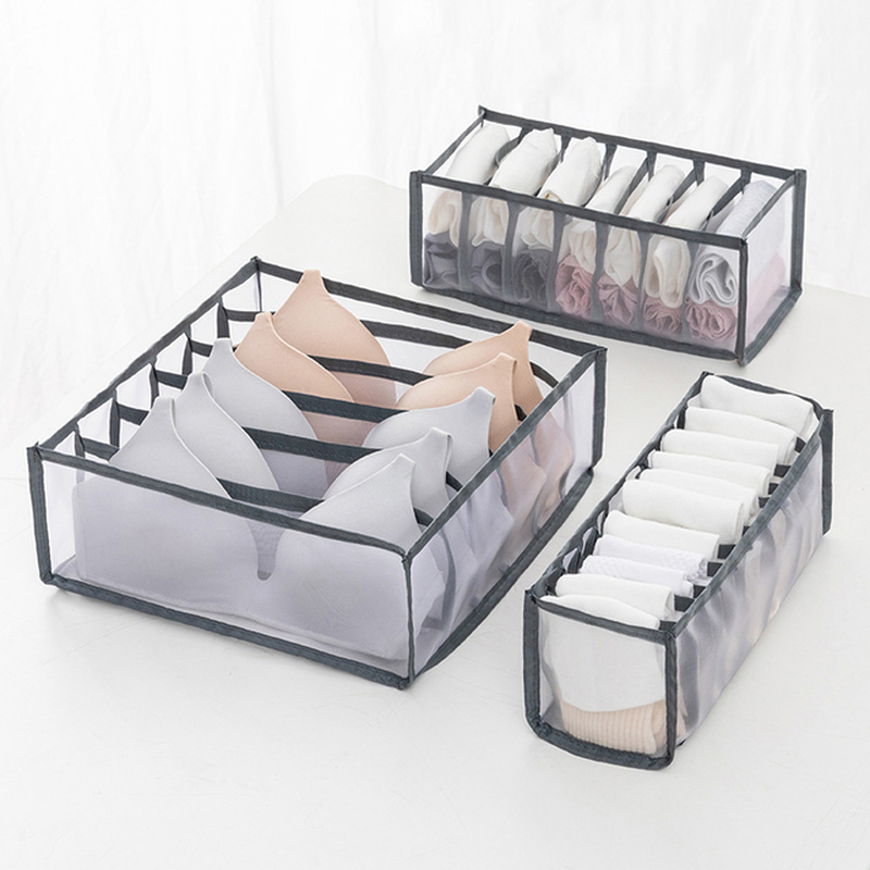 Underwear Drawer Organizer Storage Box Foldable Closet for Underpants Socks Bra